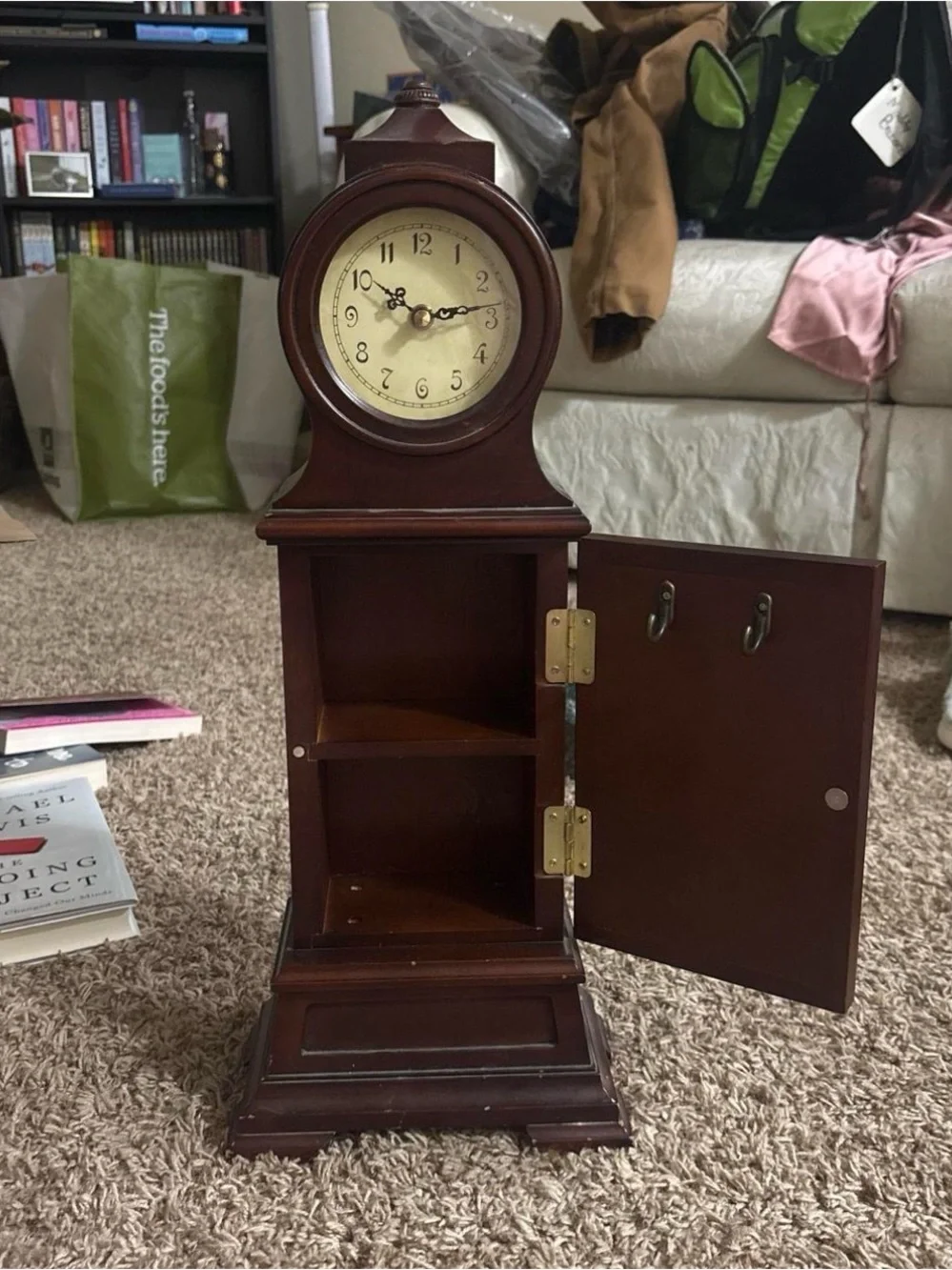 Classic Wood Mantel Clock - Cherry Finish